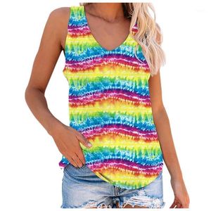 Women's Blouses & Shirts Striped Blouse Plus Size Tie-dye Printing Womens Tops And Summer Tank Shirt Blusas Mujer De Moda 2022