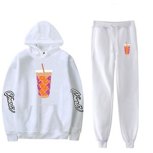 Tute da uomo Charli Damelio Merch Felpa con cappuccio Felpa Pantaloni sportivi Completo Charlie Camicia Pantaloni Set Abbigliamento unisex Fondo Pullover TopUomo