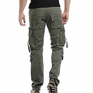 Men's Pants Fashion Military Cargo Mens Trousers Overalls Casual Baggy Army Men Plus Size Multi pocket Tactical 220826