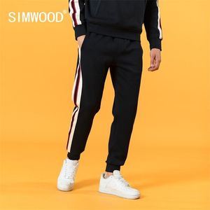 Autumn Webbing-Trimmed Track Pants Men Casual Jogger Sweatpants Tapered Striped Comfortable Trousers SJ130923 201128