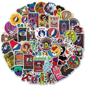 Waterproof sticker 50PCS Cool Grateful Dead Stickers for Car Bike Motorcycle Laptop Luggage Phone Case Guitar Vinyl Decal Rock Music Sticker Bomb Car stickers