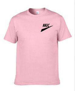 Новый бренд LOGO мужская футболка с круглым вырезом с коротким рукавом Muscle Fitness Повседневный хип-хоп хлопковый топ Летняя мода Базовая футболка большого размера