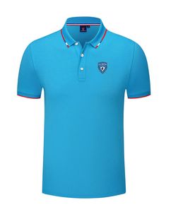 SC Bastia Herren- und Damen-POLO-Shirt aus Seidenbrokat, kurzärmeliges Sport-Revers-T-Shirt. Das Logo kann individuell angepasst werden