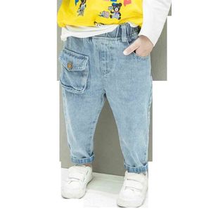 Jeans Mädchen Taschen Kinder Jeans Für Mädchen Casual Stil Jeans Für Kinder Frühling Herbst Kleidung Für Mädchen 210412