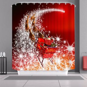 Wholesale christmas shower curtains resale online - Shower Curtains Christmas Year Home Decoration For Bathroom Bath Waterproof Fabric Bathtub Room Decor