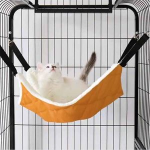 Regulowany Kwadratowy Kot Hamak dla Pet Dog Cage Miękkie łóżko Dom Zimowy Ciepły Chomika Huśtawka Krzesło Mata