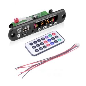 Eller Serbest MP3 Çalar Decoder Board 5V 12V Bluetooth5.0 80W Amplifikatör Arabası FM Radyo Modülü Destek FM TF USB AUX Kayıt Cihazları