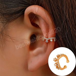 Fashion Zircon Cute U Shaped Clip Earrings Female Buckle Ear Cuff No Piercings Fake Cartilage Ear For Women Jewelry