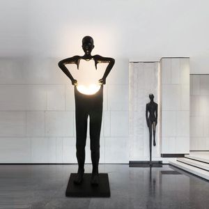 Altra illuminazione esterna Moderna figura astratta scultura lampada da terra Villa luce lusso creativo portico reparto vendite decorazione della casa arte o