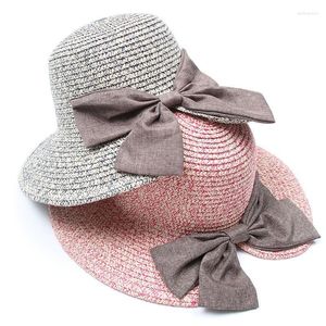 Szerokie brzegowe czapki 2022 Summer for Women Beach Sun Hat Straw Sombreros de Sol Gorro Cappelli da Sole Chapeau Paille Zon Hoeden Panama Delm22