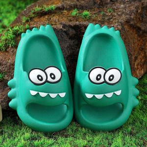 Slipper Children Summer Slippers Boys Girls Cute Cartoon Crocodile Sandals Soft EVA Bathroom Non-Slip Slides Kids Outdoor Beach Shoes