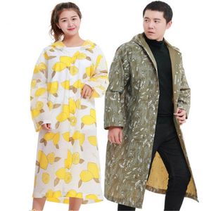 Creative New Raincoat Women Men Rain Coat Light Weight Rainwear Impermeable Plastic Rain Gear Poncho Lightweight Printing Par 201015