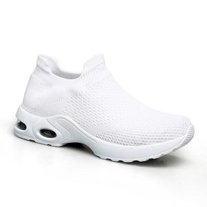 style9 moda Uomo Scarpe da corsa Bianco Nero Rosa Senza lacci Traspirante Comodo Scarpe da ginnastica da uomo Scarpe di tela Scarpe da ginnastica sportive Runners 36-45 outdoor cool