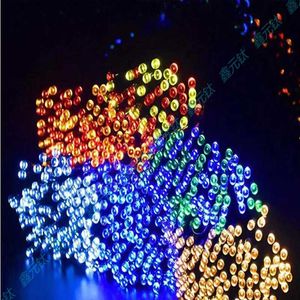 Strings Solar Lamp String 7m 50led 17M 100led 22meter 200leds Outdoor IP65 Fairy Lights Garden wird mit dekorativen LichternLED LED beleuchtet