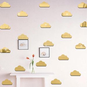 Mirrors Creative Wall Stickers Mirror Decal Leaf Shape For Living Room Bedroom Fashion Home DecorationMirrors