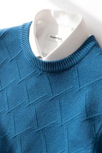 Męskie swetry kaszmirowy Sweter męski 3xl gruba jesień i zimowy diamentowy Dzianin Business Wysoka jakość Wzrost stałego koloru podstawowy