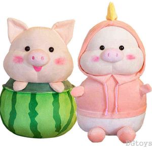 Cute Big Eyes Japanese Kimono Dressing Cat Plushie Filled Cartoon Animals Doll Toys For Children Girl Birthay Gift Cuddle toy J220704