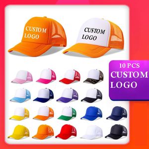 Berets 1pc Custom Brand Logo Design Personality Diy Trucker Hat Ad Basebal