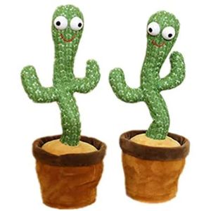 2022 Nya fyllda plyschdjur Kawaii Dance and Twist Cactus Creative Toys Music Songs Födelsedagspresent Kreativa ornament för att locka kunder Tiktok online