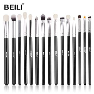 Beili svart 1019 st borstar naturligt hårögonskugga blandning eyeliner makeup borste set shader ögonbryn brochas maquillaje 220812