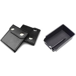 Bilarrangör 3 PCS Tillbehör: 2 Auto Seat Belt Regulator Fixer Adjuster 1 Central Console Stowing Tidying Box