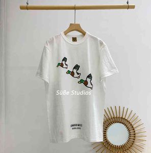 Wholesale american make for sale - Group buy Human of Correct Make Version Duckling Print American Illustration Slubby Cotton Round Neck Short Sleeve T shirt