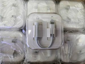 Iphone Jack Cable venda por atacado-Iluminação de cabo de conversor de adaptador de fone de ouvido pop up para mm ADAPTADOR DE CONECTOR AUX AUX ADAPTOR PARA APPLE IPHONE SE XR XS x com caixa de cristal