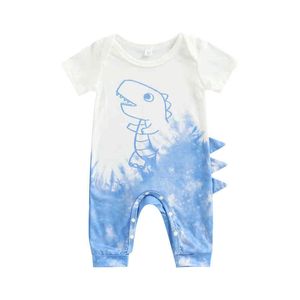 Nyfödd baby huva romper pojke flicka ärmlös randig skalle jumpsuit sommar fall outfit kläder g220510