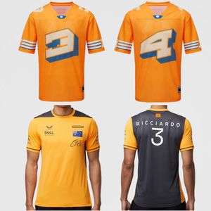 Daniel Ricciardo McLaren 2021 Site oficial da camisa F1 US Awards Jersey Fórmula 1 Terno de corrida Esportes de camiseta masculina