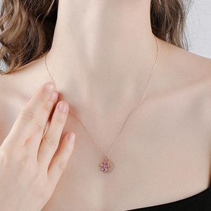 Collane con pendente Fiore luminoso Luna Collana moda Donna 2022 ComingPendant