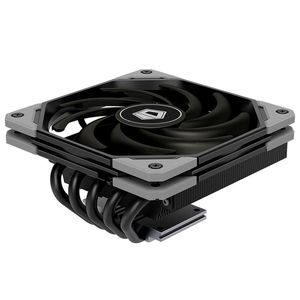 Lüfter Kühlungen ID-Cooling IS-50X Low Profile CPU-Kühler LGA1700 1200 115x AM4 5 Heatpipe Schwarz 12 cm Lüfterkühlung 55 mm Höhe für A4-Chassis