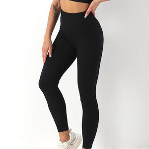 Calças femininas Capris Capris Lady's Yoga Leggings Sports Tights Woman Woman Basterless Control Control Ginástica Fitness Push Up Workout Athletics Pergunta