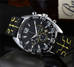 New Mens Watches Quartz Multifunction Casual Watch Silicone Strap Montre Homme