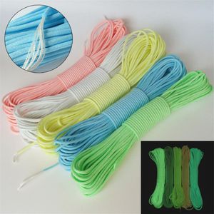 Wholesale paracord strand core resale online - 100FT Strands Cores Glow in the dark Luminous Paracord Parachute Cord Lanyard Rope303U