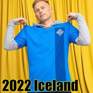 2022 Island Soccer Jerseys Islandia G Sigurdsson Sigthorsson E Gudjohnsen R Sigurdsson Finnbogason B Bjarnason National Team Football Shirts Män S XL
