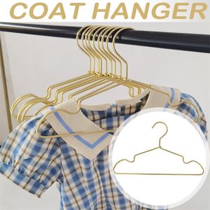 10pcs Children Clothing Hangers Anti slip Aluminum Alloy Hangers wardrobe Space Saving Hanger Baby Coat Skirt Dress Drying Rack 220408