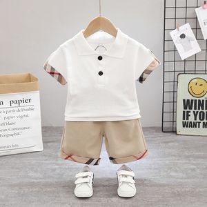 Mode Junge Desiger T-Shirt Kleidung Set Kurzarm Strampler Anzüge Frühling Sommer Strampler Kinder Designer Jungen Shorts Anzug