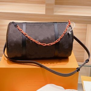 Kissen-Schultertasche, Reisetaschen, tonnenförmige Umhängetaschen, Vintage-Handtasche, Geldbörse, klassisches Brief-Zylinder-Paket, Lage für Damen, 01