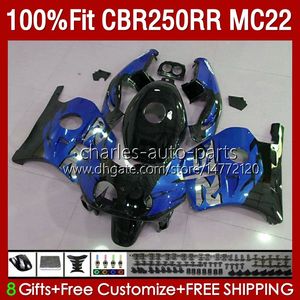 Injektion för Honda MC22 CBR 250RR 250 RR Grön Svart CBR250 CC 90 91 92 93 94 95 96 97 98 99 131NO.221 CBR250RR CBR 250CC 1990 1991 1992 1993 1996 1997 1998 Fairings