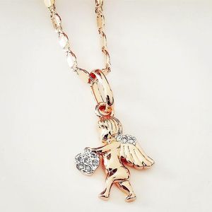 Anhänger Halsketten Gold Silber Farbe Trendy 585 Rose simulierte Perle Frauen Juwelier Mode-Anhängerpendant