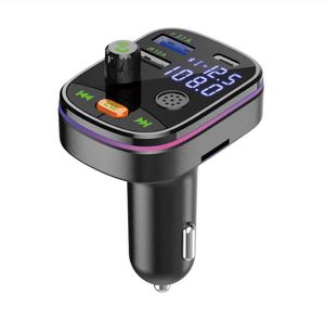 Bluetooth 5.0-Kits Drahtloser FM-Transmitter Q9 Q10 Auto Bluetooth MP3 Freisprechen Spannungsanzeige PD Schnellladung Verlustfreier Sound