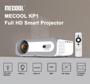 Mecool KP1 프로젝터 홈 시어터 안드로이드 11.0 듀얼 WiFi BT 1080p HD 1G 8G 1400 루멘 홈 용 5 ''LCD Amlogic S805X2 휴대용 Proyector 대 Xnano X1