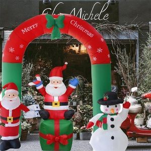 Inflatable Santa Claus Christmas Outdoors Ornaments Xmas Year Party Home Shop Yard Garden Decoration ornaments Y201020