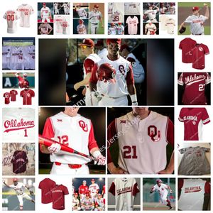 Oklahoma ou costura de beisebol da faculdade 4 Brandon Zaragoza 35 Nathan Wiles 24 Cade Cavalli 12 Brylie Ware 25 Levi Prater Mark Redman Jason Bartlett Greg Dobbs