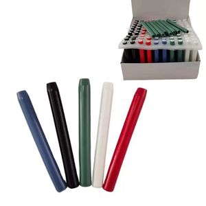 La più recente forma di sigaretta per pipa in ceramica 78mm 55mm Lunghezza colorata 100 pezzi / lotto Mini tubi per tabacco da fiuto Tubo da fiuto One Hitter Bat per fumare