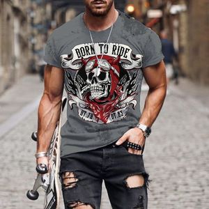 Camisetas de verão S Skull Skull 3D Imprimir roupas casuais de manga curta que vende rua de streetwear Menina Mulheres camiseta 220712