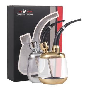 Shisha-Pfeife Dual-Use-Umwälzfilter tragbare Shisha-Tasche Gold und Silber 2-Farben-Wasser