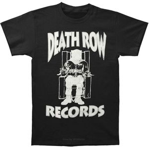 Divertente T Shirt Uomo Novità Tshirt Death Row Records T-Shirt bianca maglietta in cotone uomo estate moda t-shirt euro taglia 220506