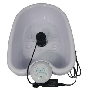 Elektrisk mini fot spa badmassager maskiner detox jonisk rengöring vibrat fotbad bubbelpool arrays aqua pressoterapi terapi