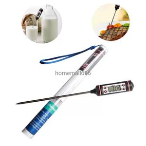 Fast Delivery Stainless Steel BBQ Meat Thermometer Kitchen Digital Cooking Food Probe Hangable Electronic Barbecue Household Temperature Detector Tools